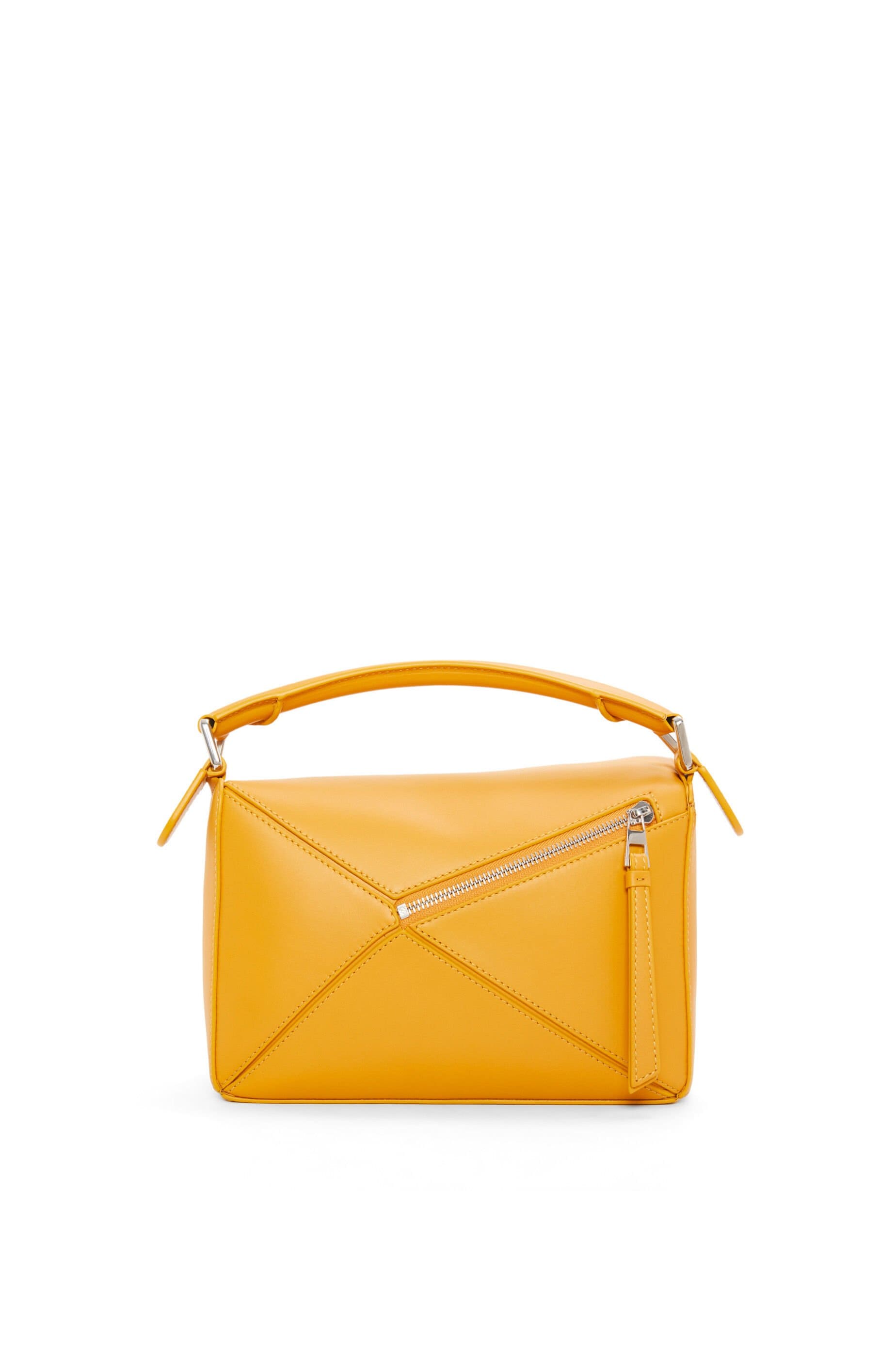 Túi LOEWE Small Puzzle bag in satin calfskin yellow