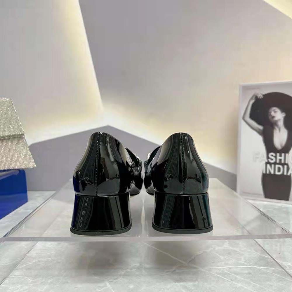 GIÀY Miu Miu Women Patent Leather Pumps in 65 mm Heel Height-Black