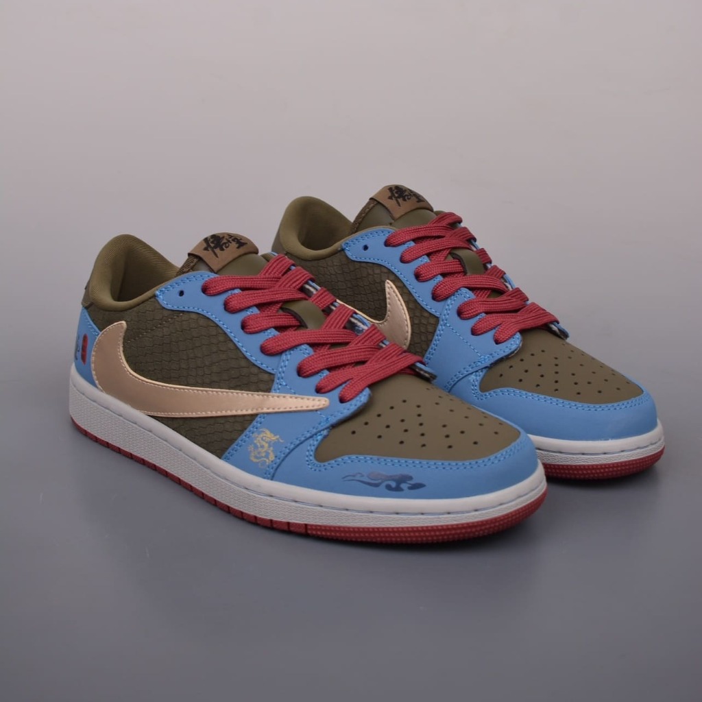 GIÀY TRAVIS SCOTT X AIR JORDAN AJ1 WUKONG LEGEND TOP QUALITY SHOES AAA