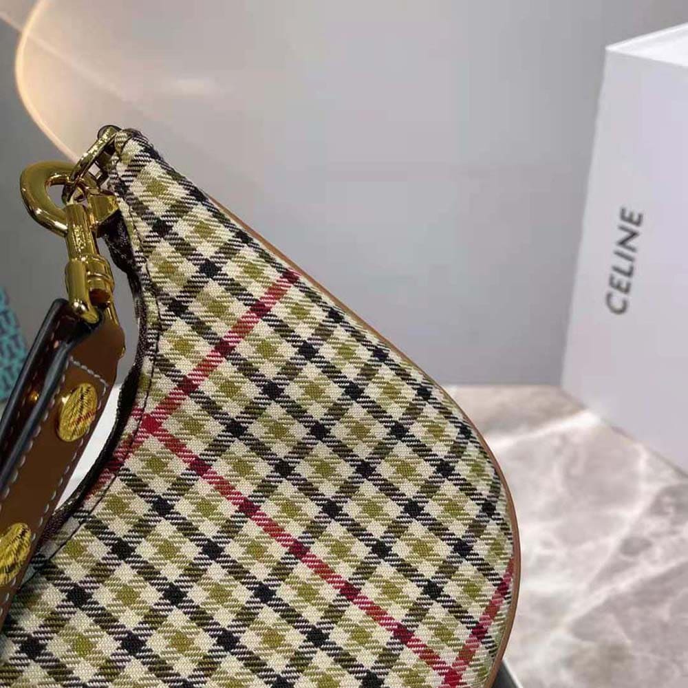 TÚI Celine Women Medium Strap Ava Bag in Textile and Calfskin