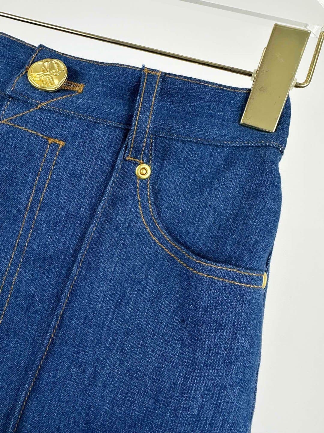 QUẦN ZIMMERMANN All Blue Denim Vintage High Classy