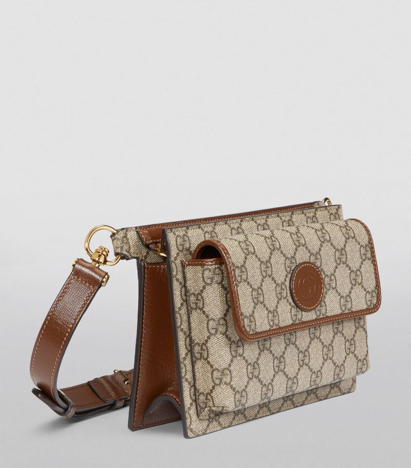 TÚI GUCCI GG Supreme Canvas Interlocking G Belt Bag
