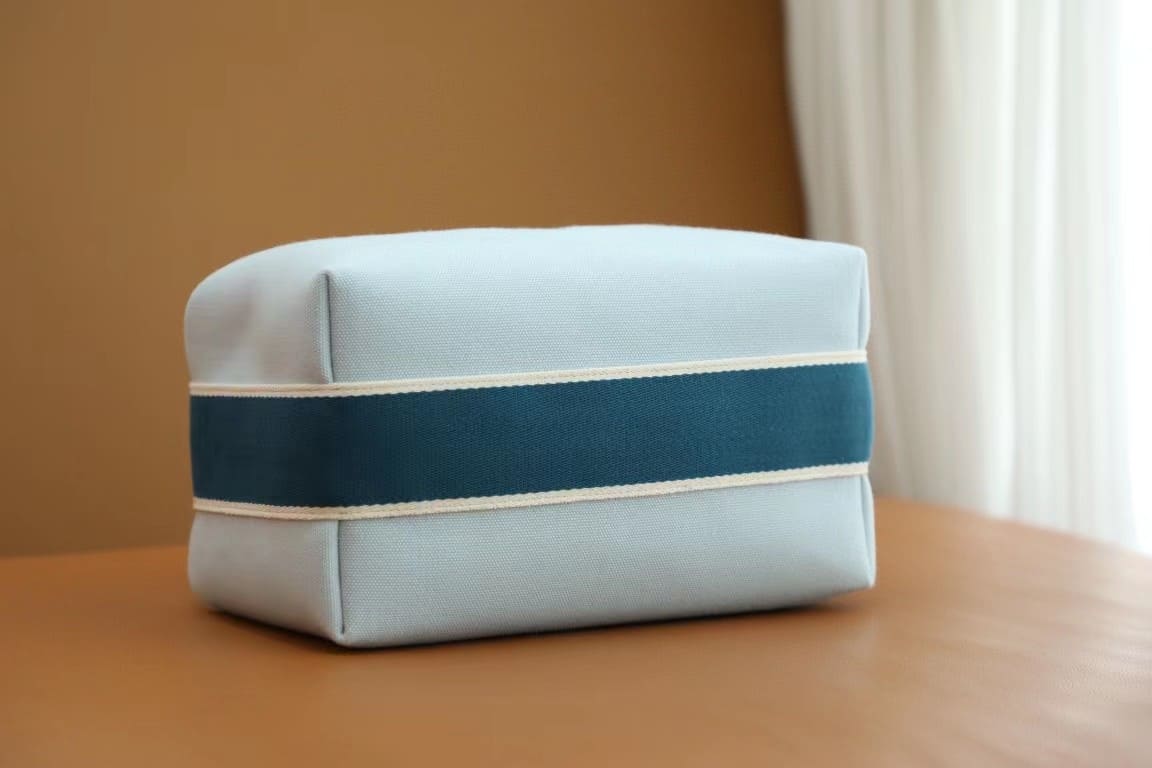 TÚI HERMES TROUSSE DE TOILETTE BRIDE A BRAC PM H MÀU XANH