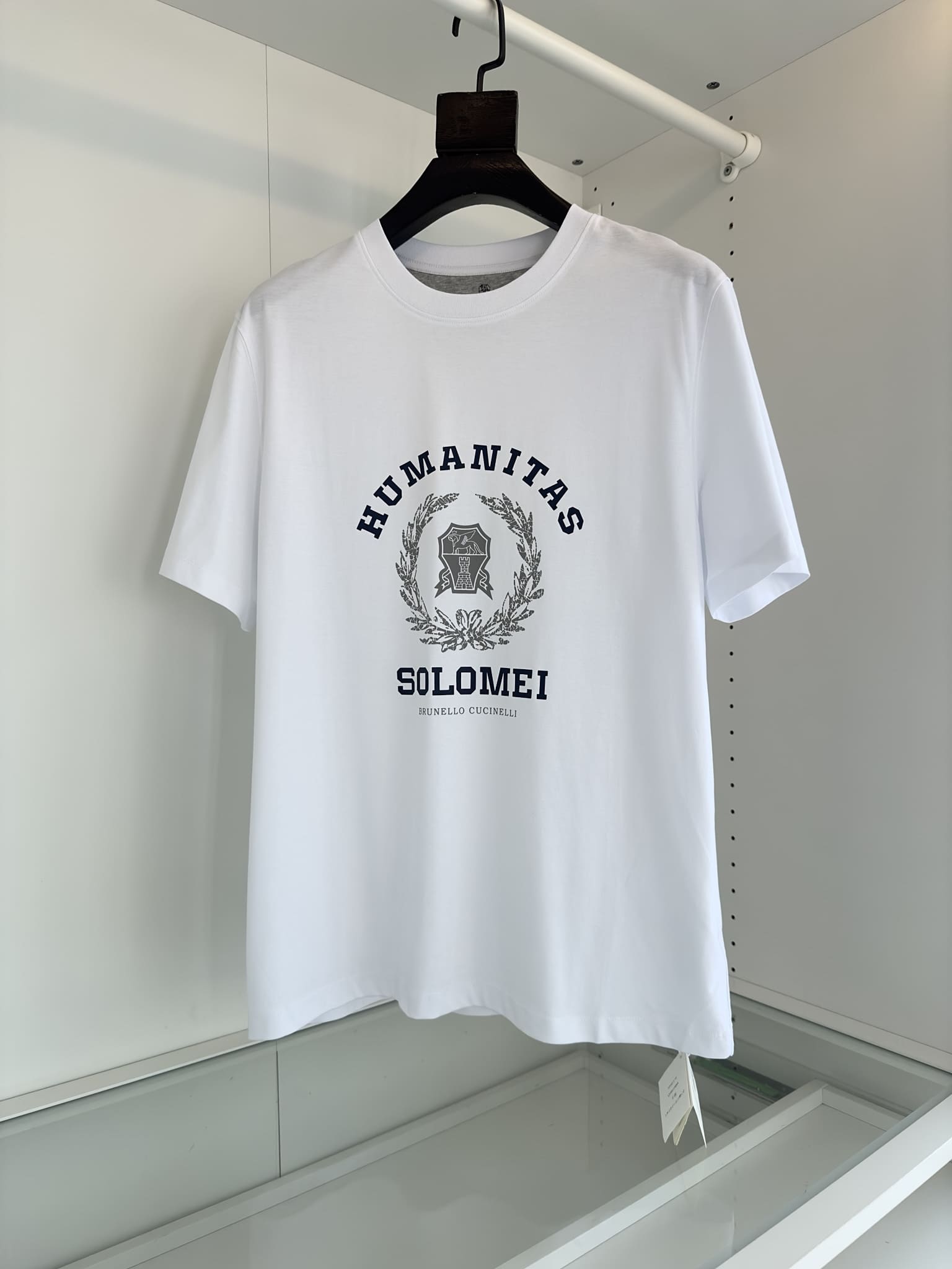 ÁO BRUNELLO CUCINELLI HUMANITAS SOLOMEI LOGO T SHIRT