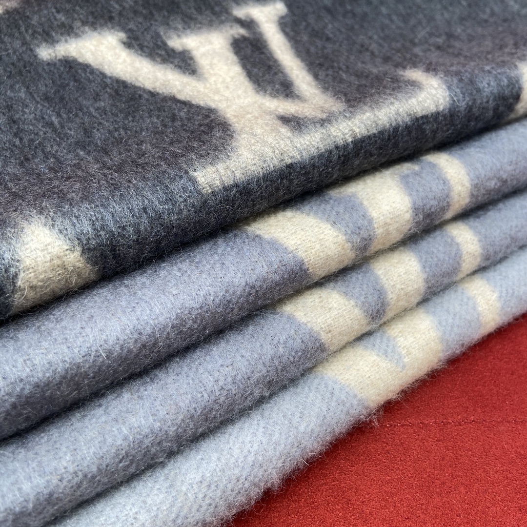 KHĂN Louis Vuitton Double-sided cashmere Scarf
