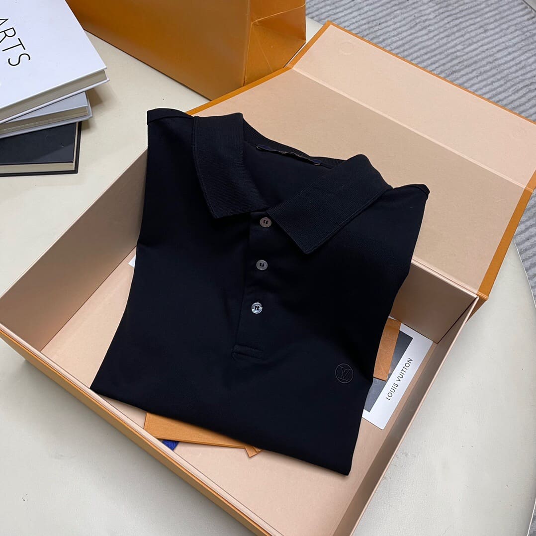 ÁO LOUIS VUITTON POLO SHIRT MÀU XANH COBAN UNISEX