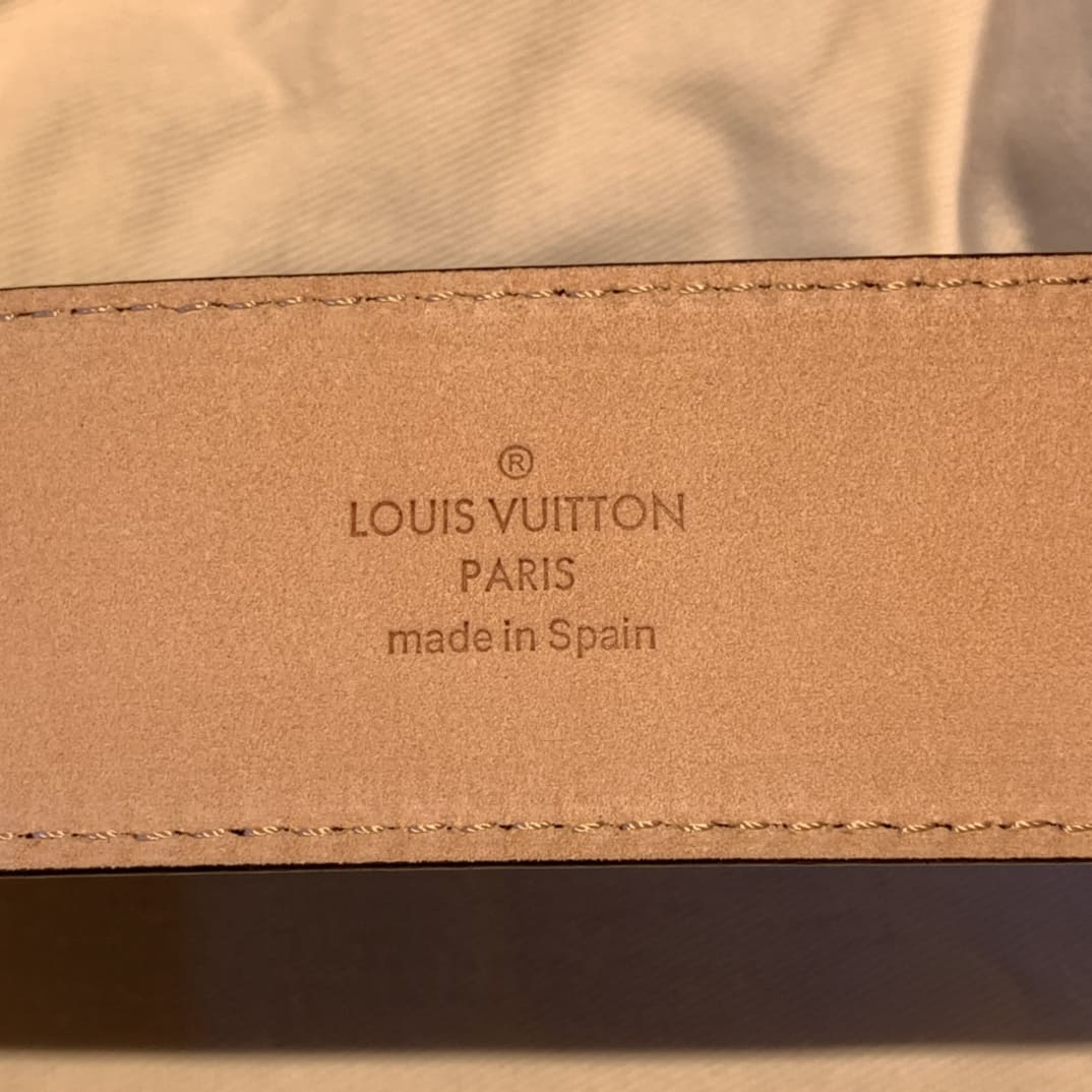 DÂY LƯNG LOUIS VUITTON SQUARE BLACK MONOGRAM Khóa bạc