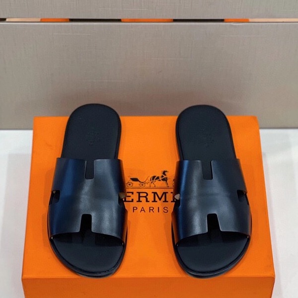 DÉP HERMES IZMIR MATTE BLACK SANDAL AAA