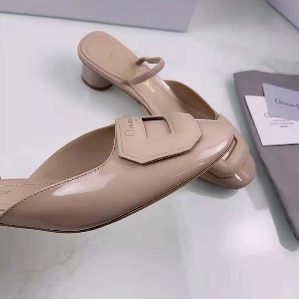 GIÀY Dior Women Day Slingback Pump Nude Patent Calfskin