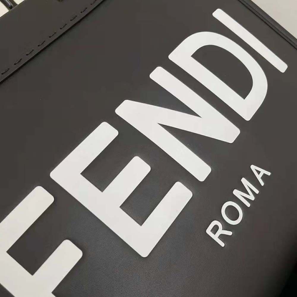 TÚI Fendi Women Sunshine Medium Black Leather Shopper