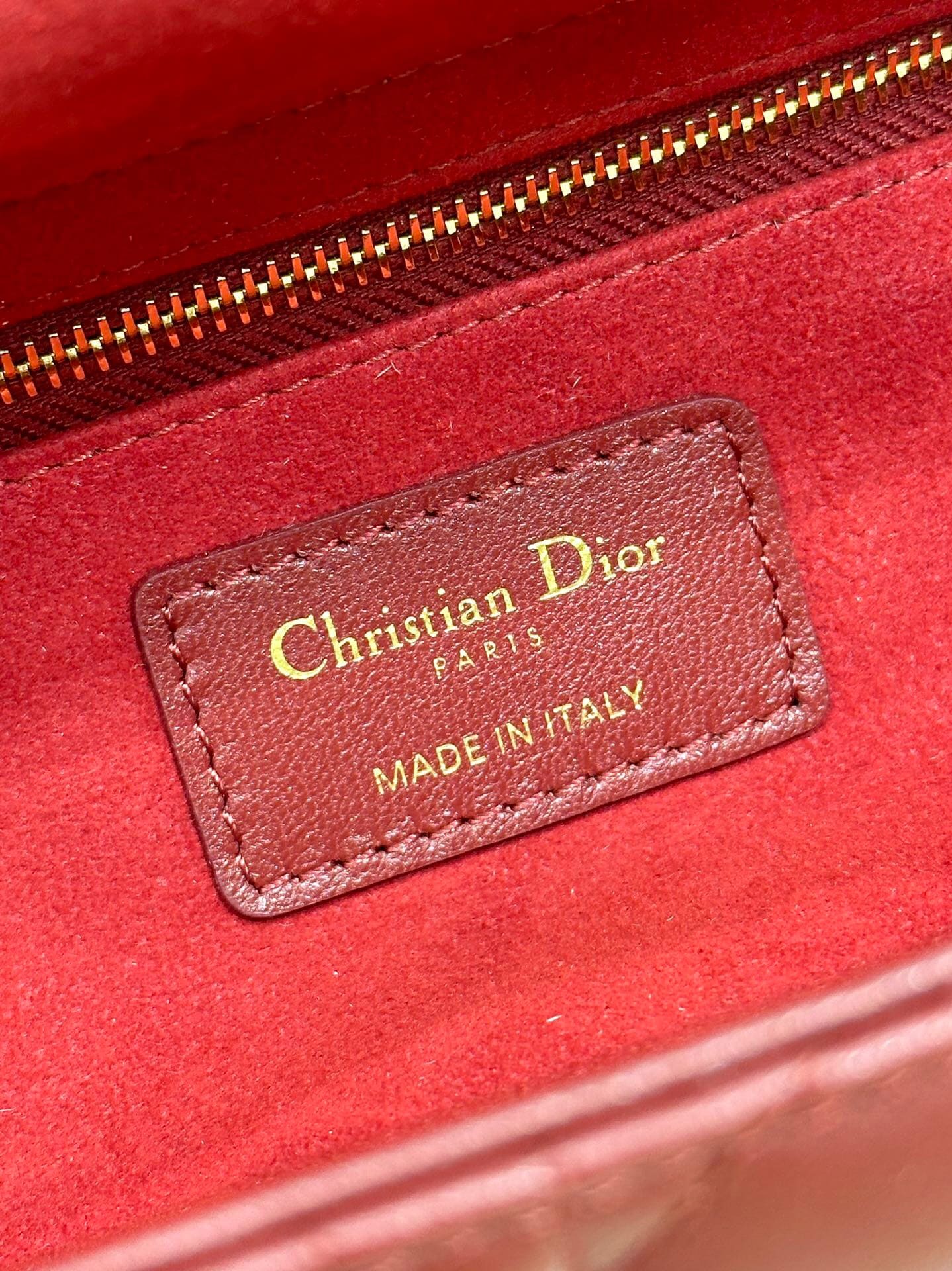 TÚI CHRISTIAN DIOR Lady Dior Bag Red Ferrari Cannage Lambskin Top Quality