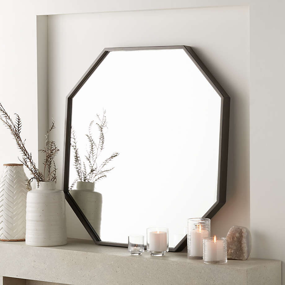 GƯƠNG Octagon Wall Mirror BLACK