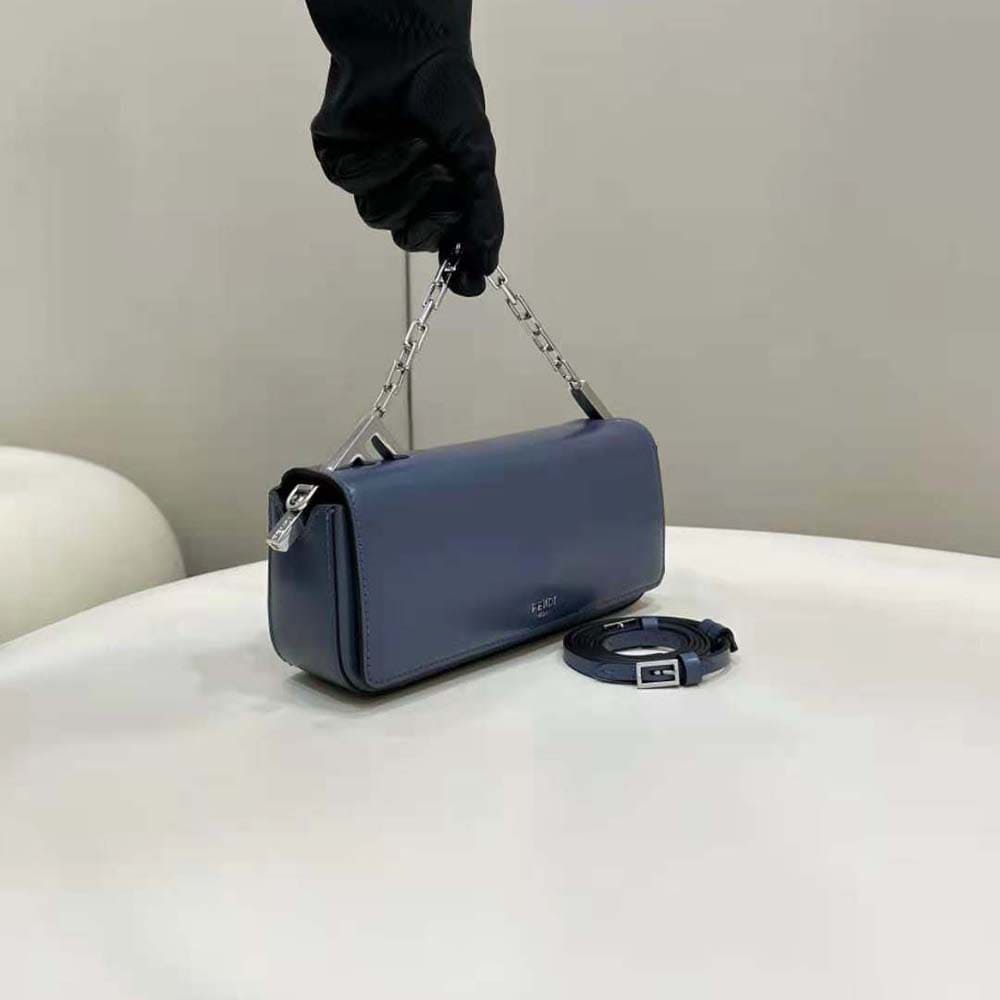 TÚI FENDI Women First Sight Blue Leather Mini Bag