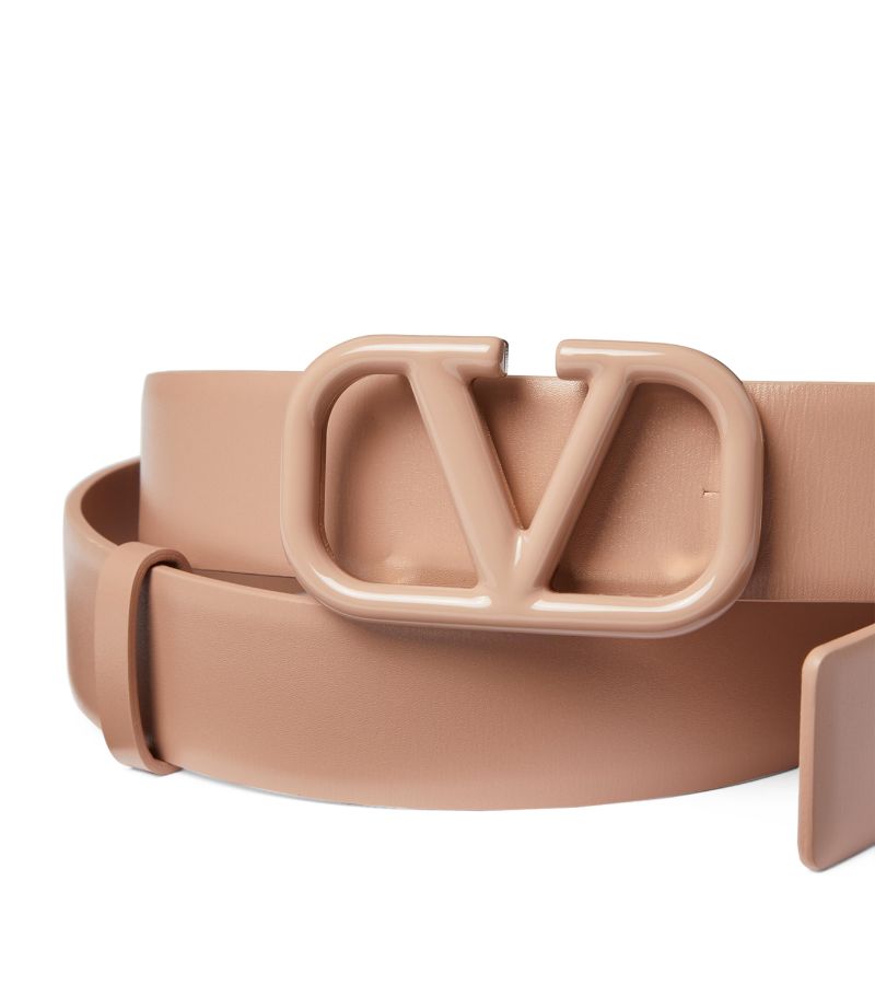 DÂY LƯNG VALENTINO GARAVANI  Leather Logo Belt 3CM