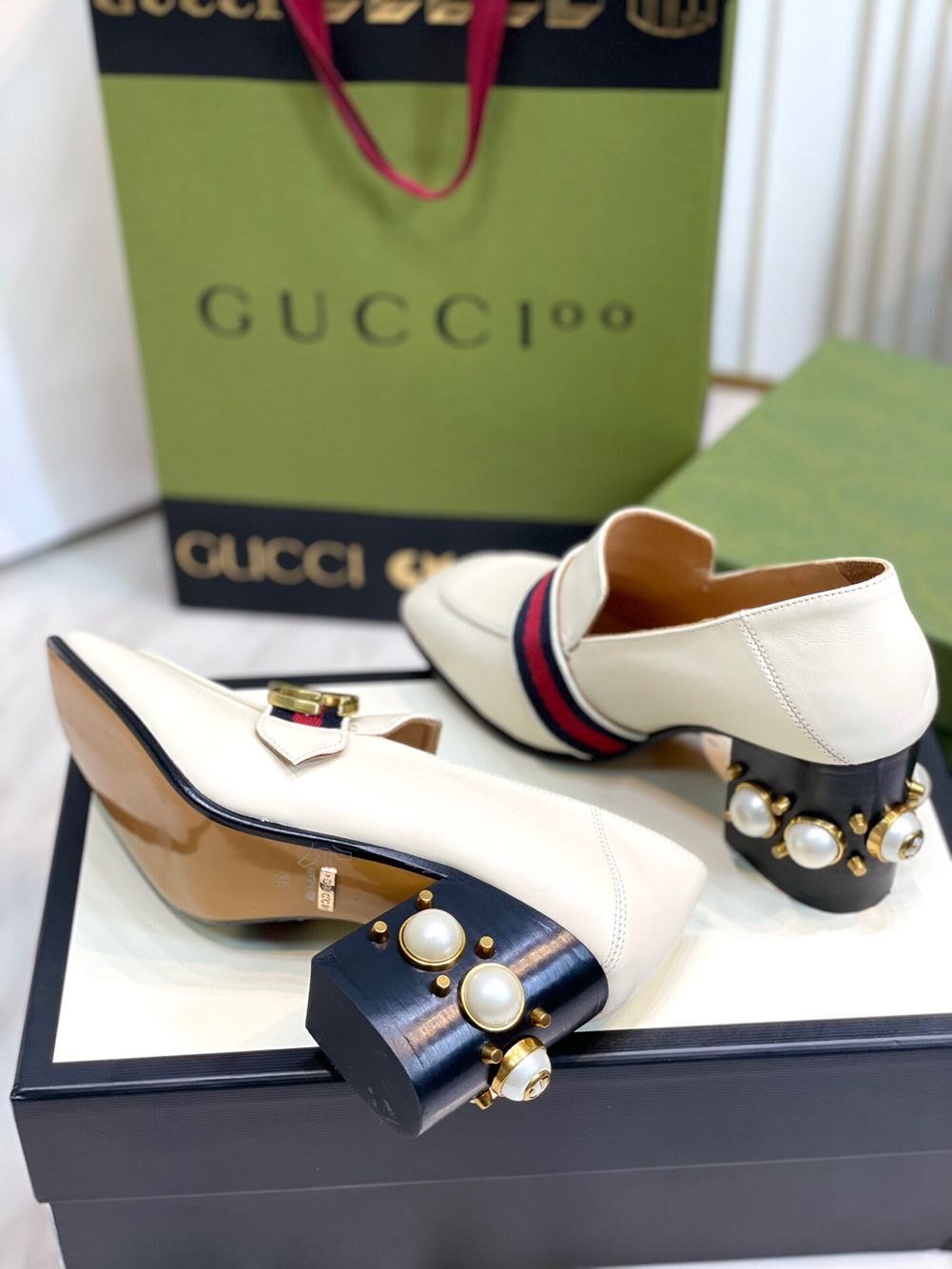 GIÀY GUCCI GG HEEL SHOES