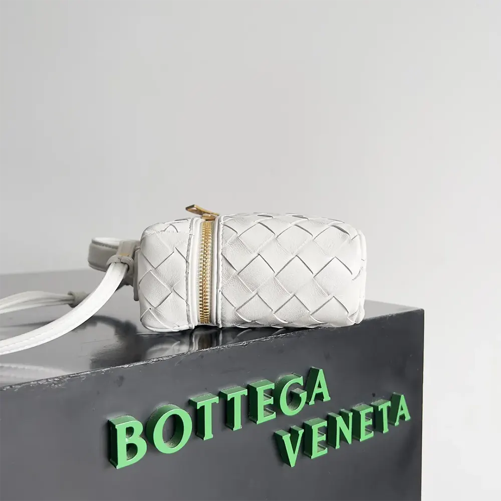TÚI Bottega Veneta Women Bang Bang Vanity Case-White