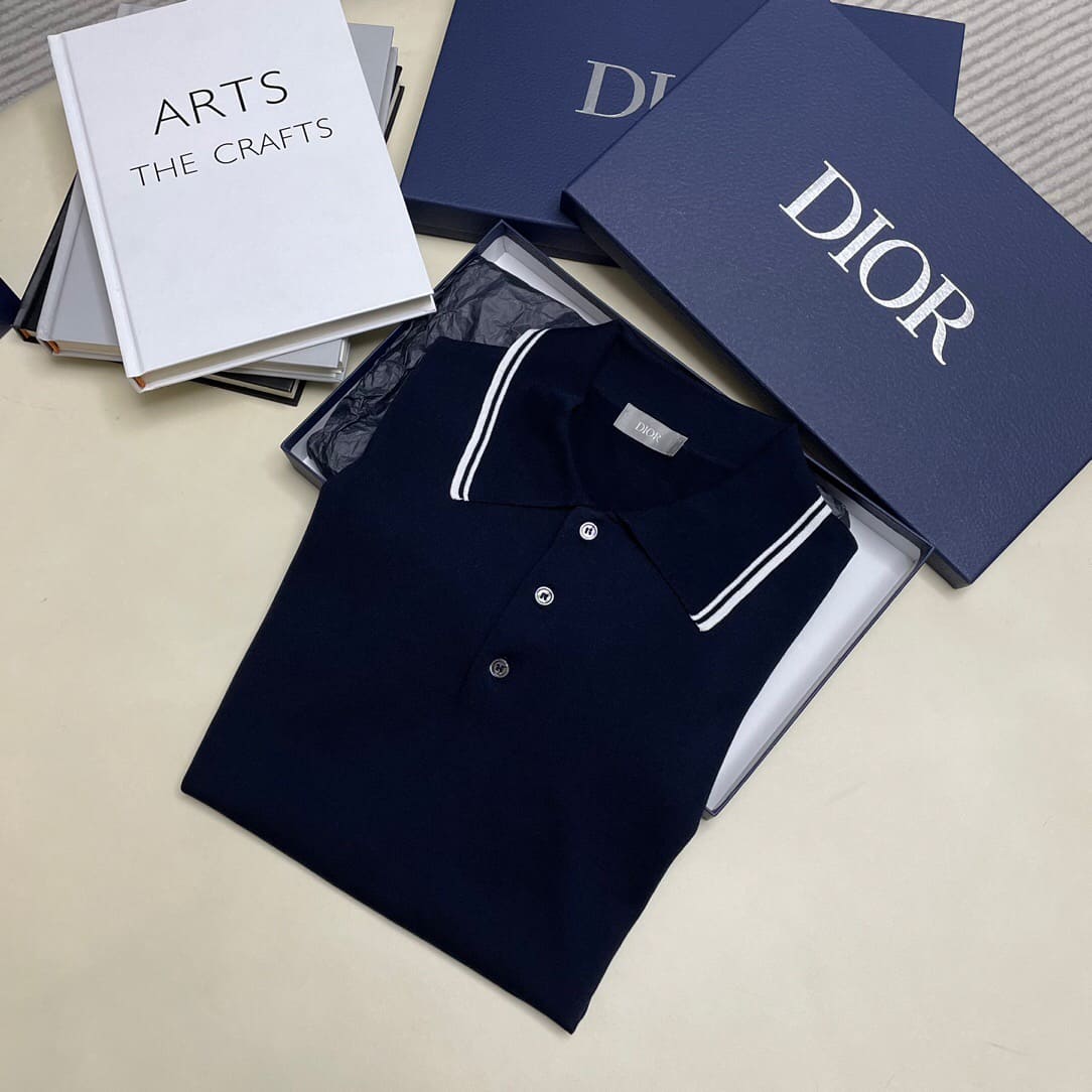 ÁO DIOR POLO SHIRT MÀU XANH UNISEX