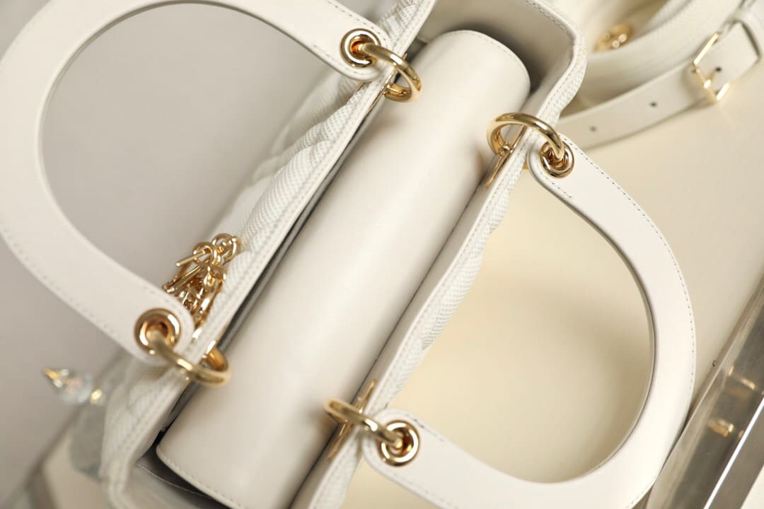 TÚI CHRISTIAN DIOR LADY DIOR Bag Bright Mesh White
