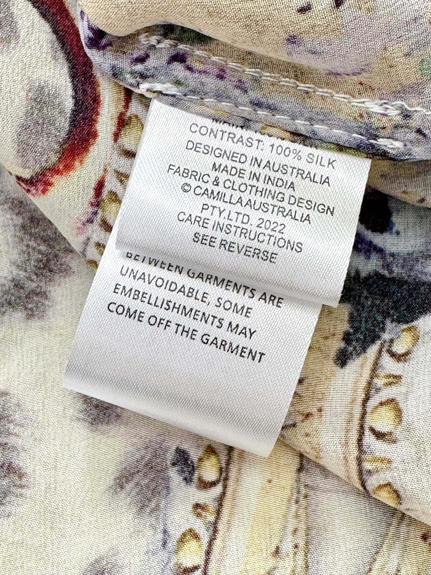 VÁY CAMILLA Silk Embellished V-Neck Maxi Dress High Classy