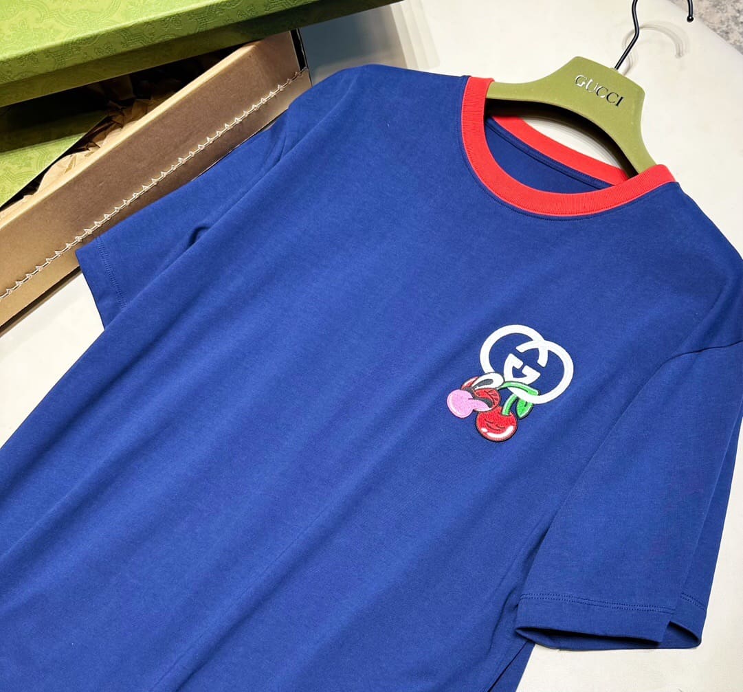 ÁO GUCCI GG T SHIRT MÀU XANH ĐẬM UNISEX