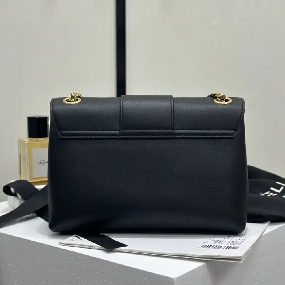 TÚI CELINE Women Medium Celine Victoire Bag in Supple Calfskin-Black
