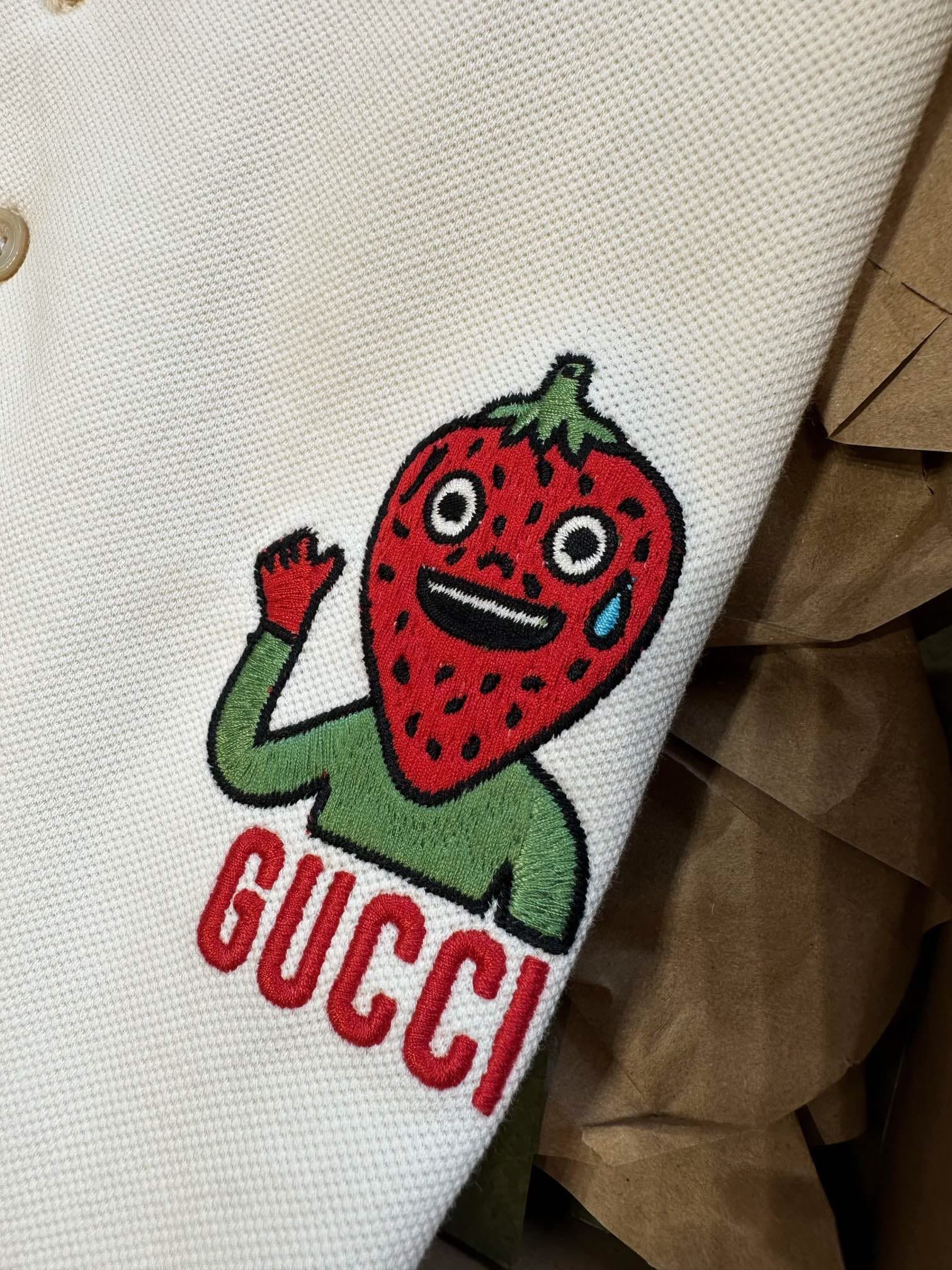 ÁO GUCCI GG POLO SHIRT MÀU TRẮNG UNISEX