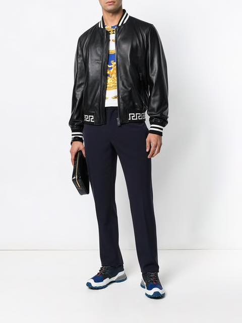 ÁO VERSACE LEATHER JACKET LAMBSKIN DA CỪU