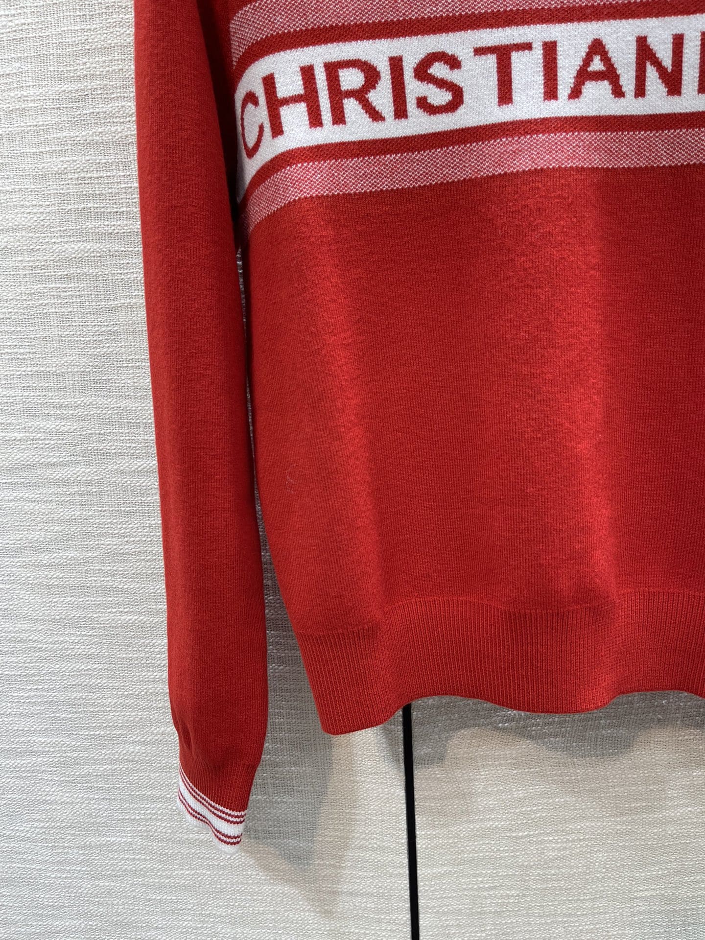 ÁO DIOR Round-Neck Brown Sweater