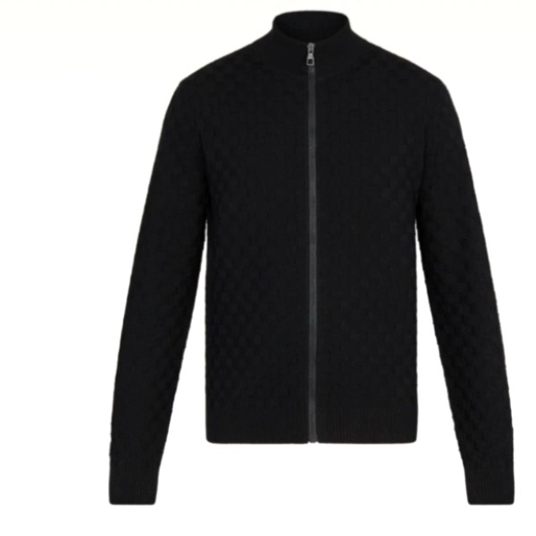 ÁO LOUIS VUITTON WOOL DAMIER CARDIGAN JACKET TOP QUALITY AAA