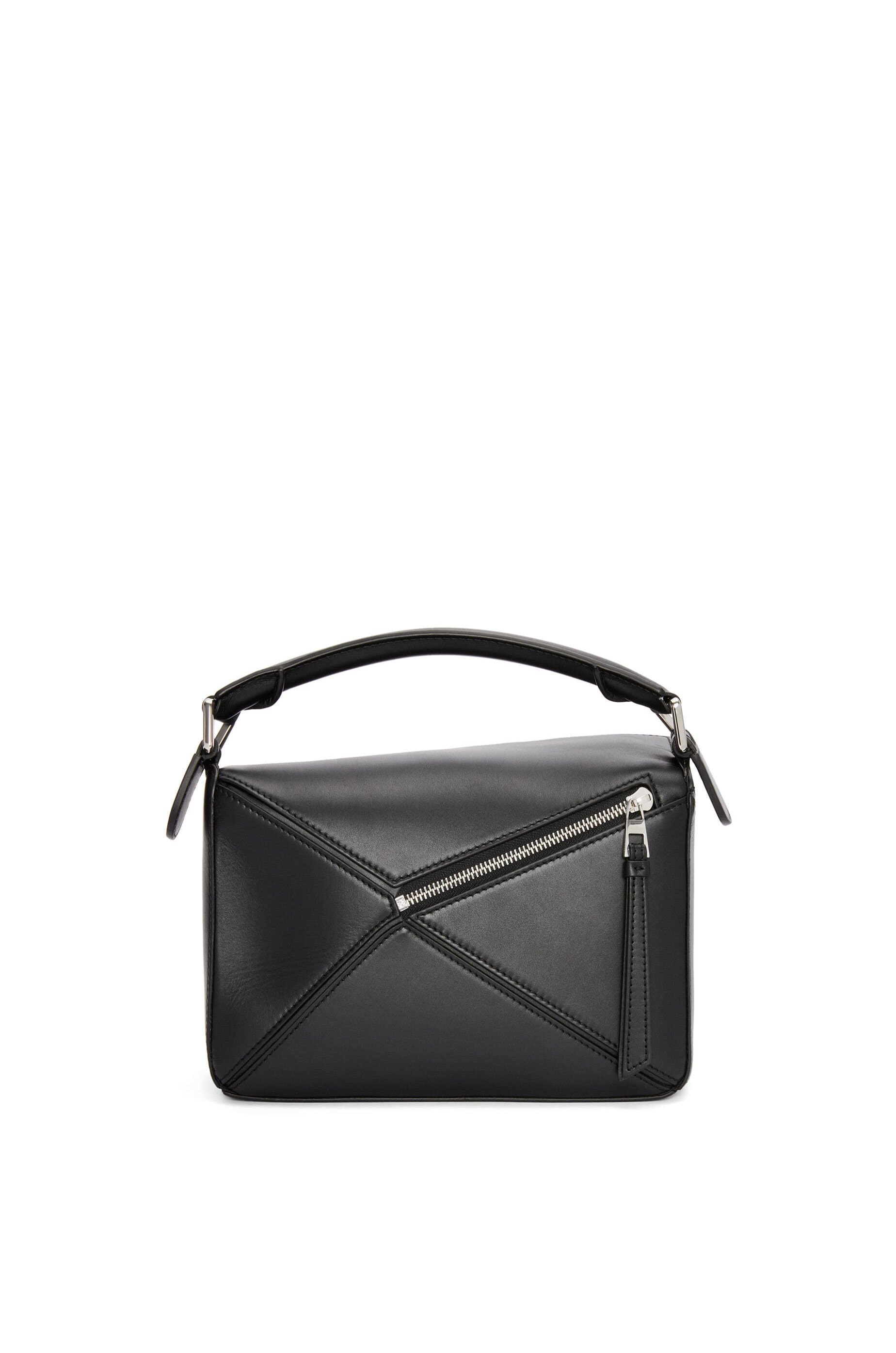 Túi LOEWE Small Puzzle bag in satin calfskin black