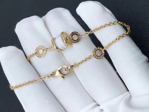 Vòng tay mềm Bvlgari vàng 18k gốm trắng B.zero1 18K  (Liên hệ để biết giá)