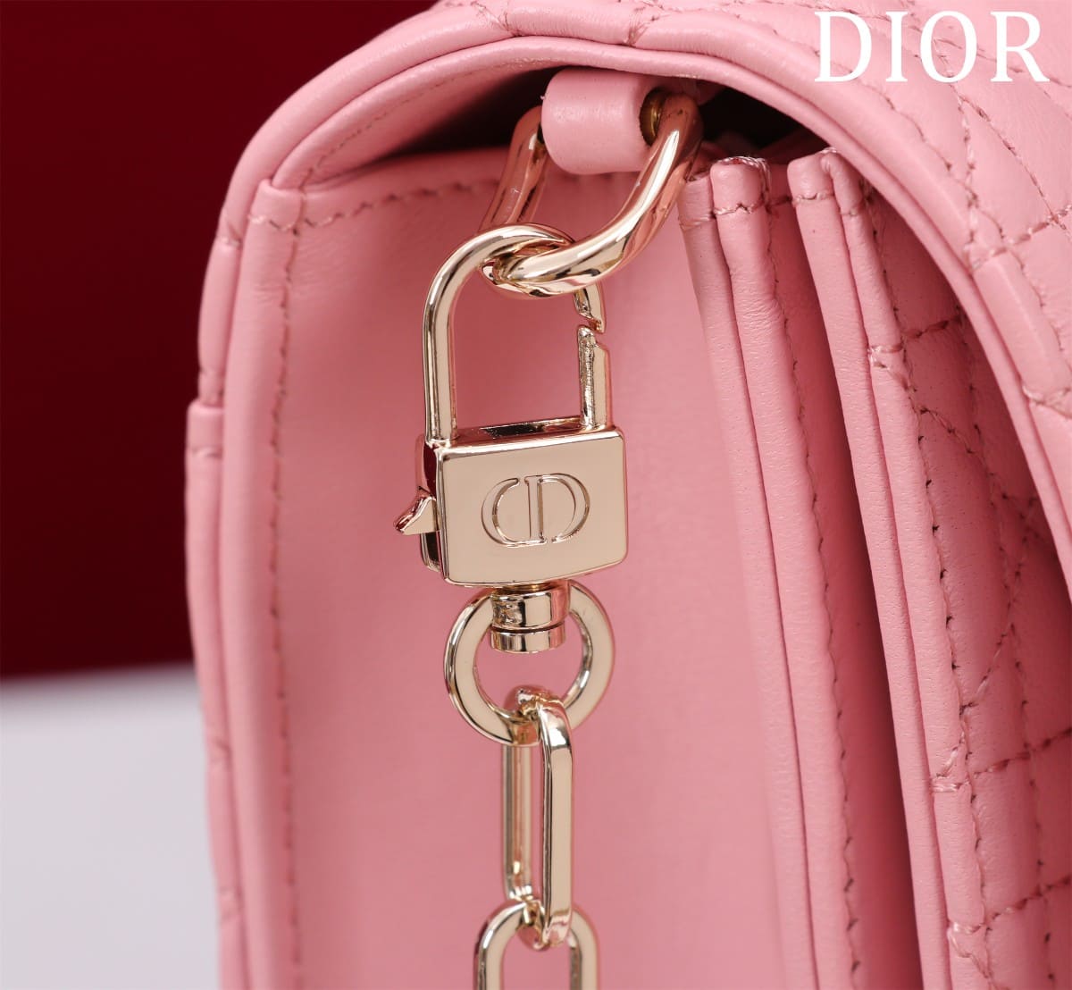 TÚI CHRISTIAN DIOR Mini Miss Dior Bag Pink Cannage Lambskin