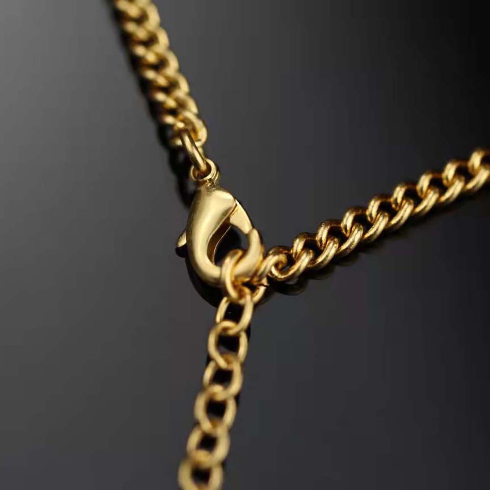 Vòng tay Dior Women CD Navy Bracelet Gold-Finish Metal and Raspberry Lacquer