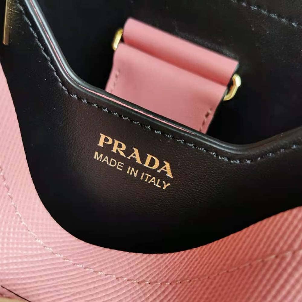 TÚI Prada Women Small Saffiano Leather Prada Panier Bag-Pink