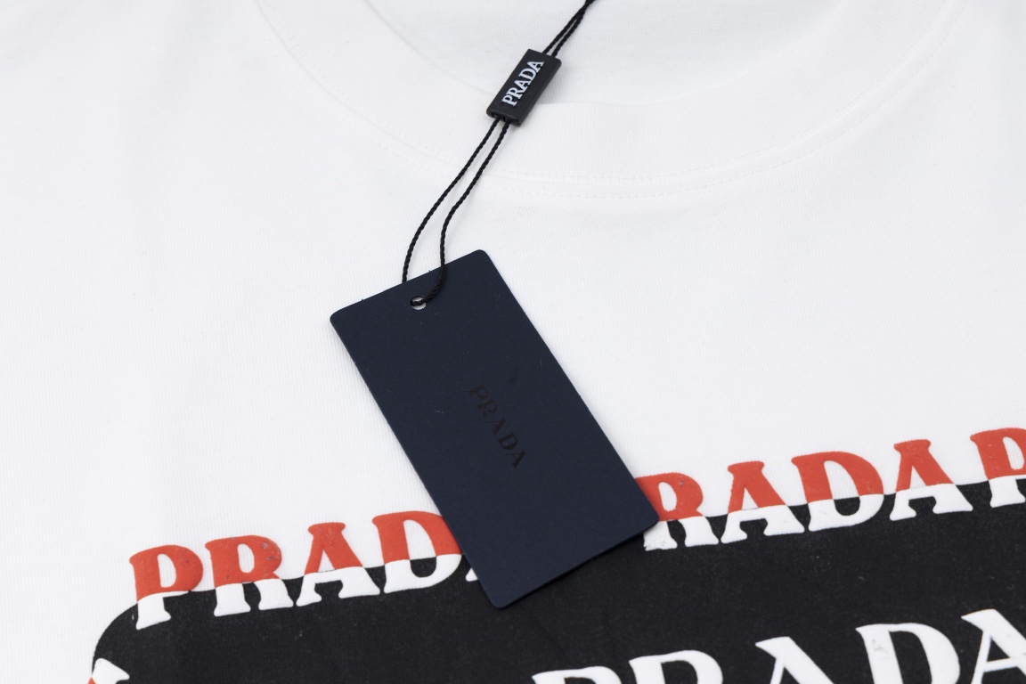 ÁO PRADA TRIANGLE Logo T-Shirt