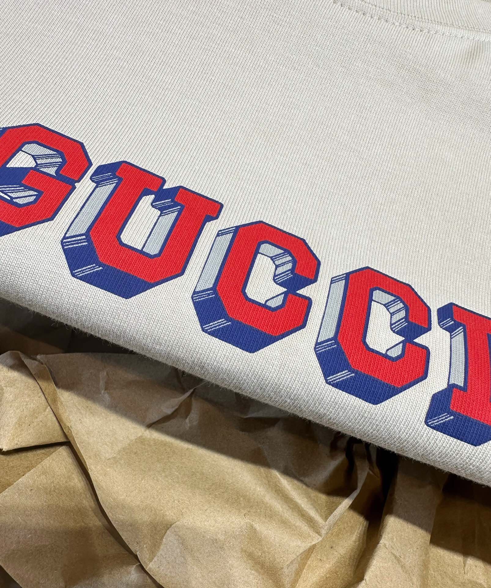 ÁO GUCCI LOGO T SHIRT BEIGE