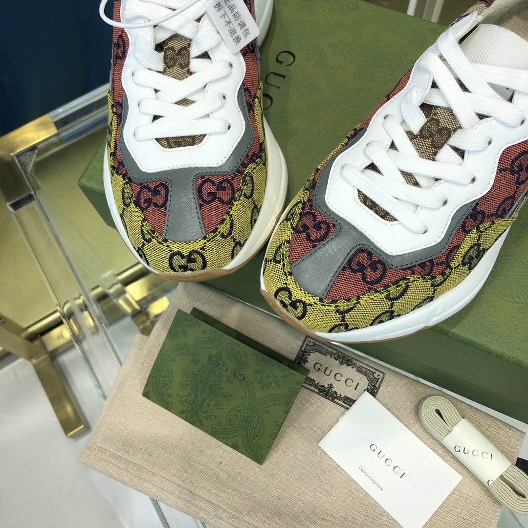 GIÀY GUCCI RHYTON GG ITALIA SNEAKERS SHOES UNISEX