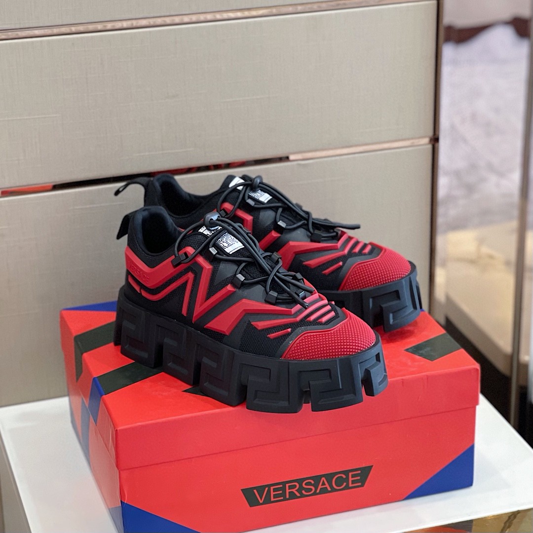 GIÀY VERSACE TRIGRECA LEATHER SNEAKER SHOES AAA