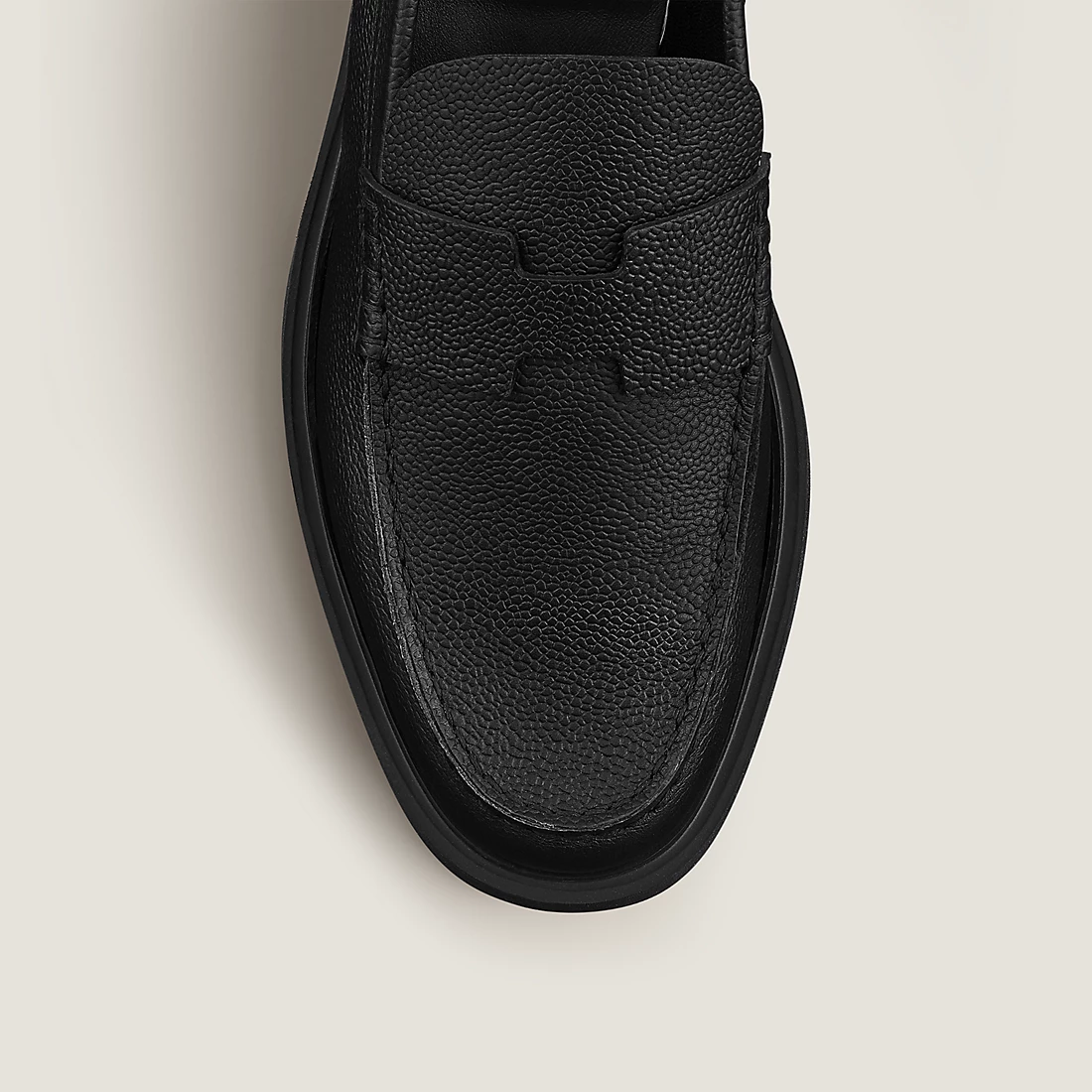 GIÀY HERMES ENGLISH LOAFER GRAINED CALFLSKIN LEATHER SS2022