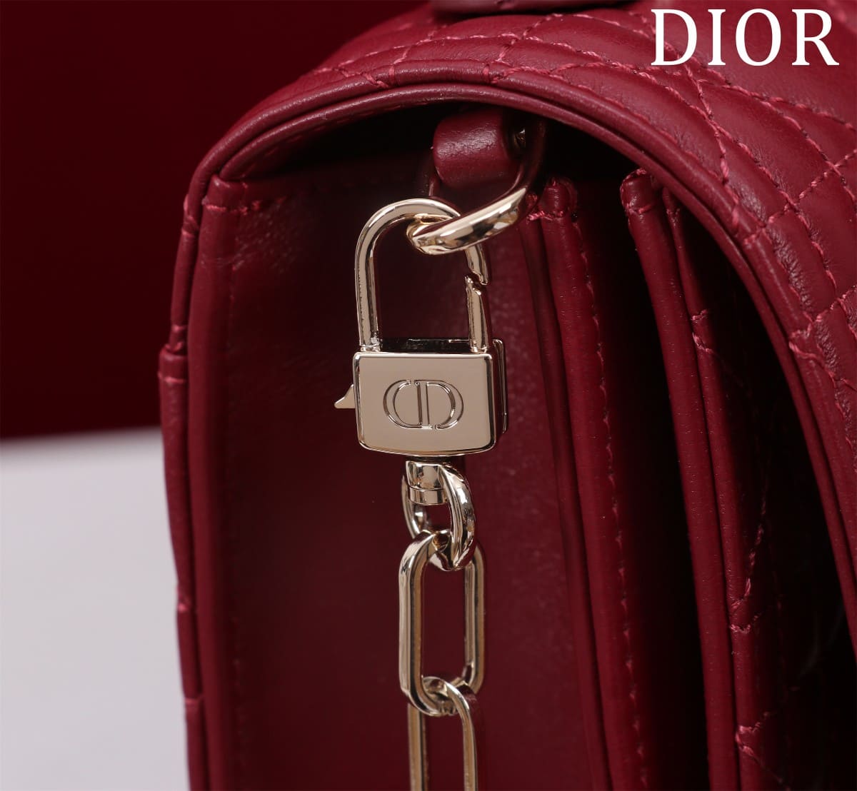 TÚI CHRISTIAN DIOR Mini Miss Dior Bag Red Cannage Lambskin