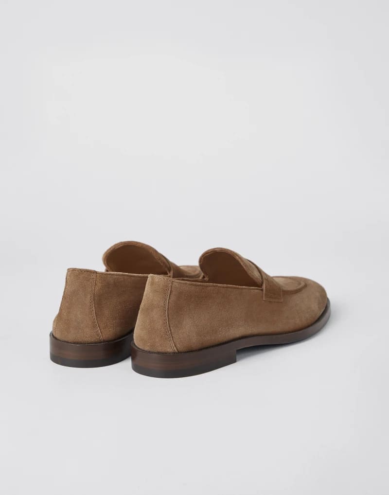 GIÀY BRUNELLO CUCINELLI LOAFERS SUEDE SHOES AAA GIÀY LƯỜI DA LỘN