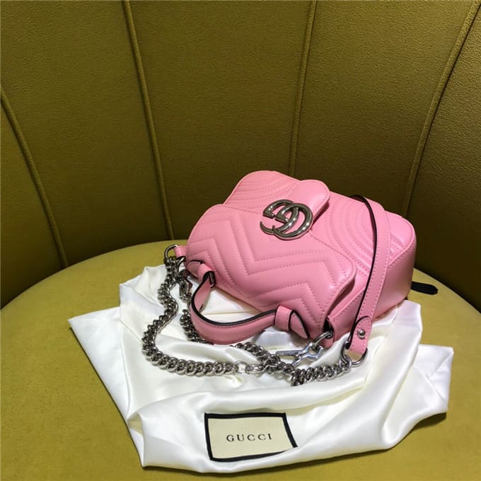 TÚI Gucci GG marmont mini top handle bag pink Top Quality