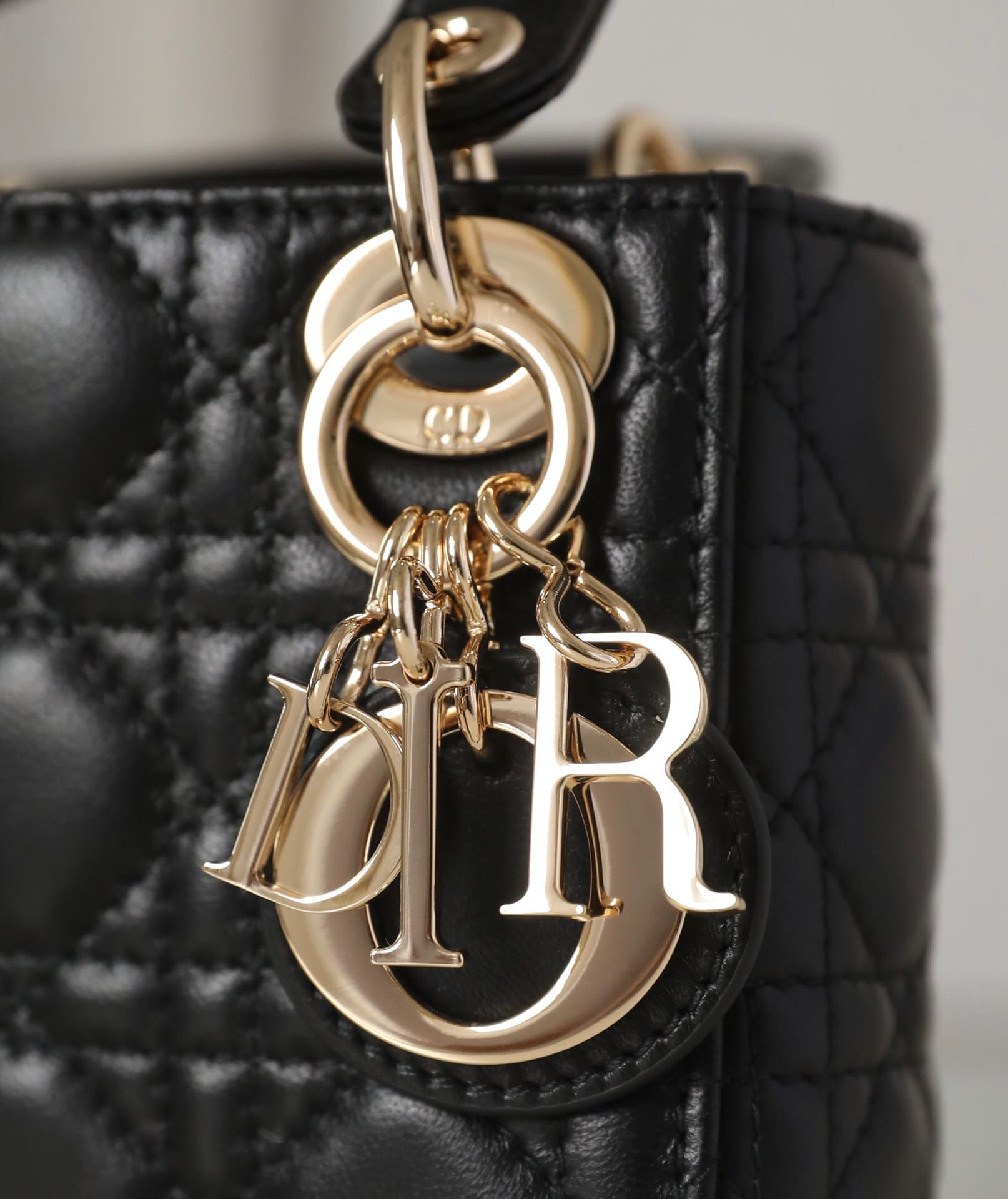 TÚI CHRISTIAN DIOR Women Micro Lady Dior Bag Black Cannage Lambskin Top Quality