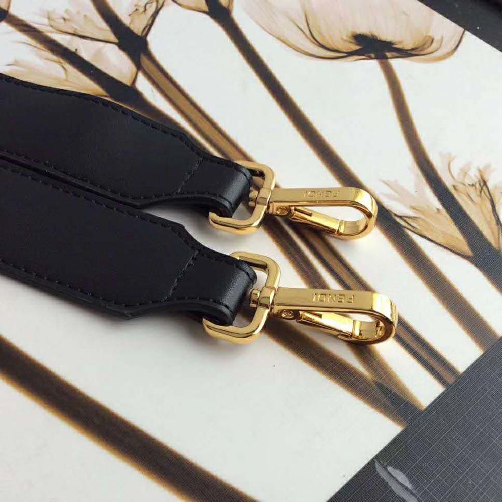 TÚI FENDI Women Small Boston Leather Bag in Large Size-Black