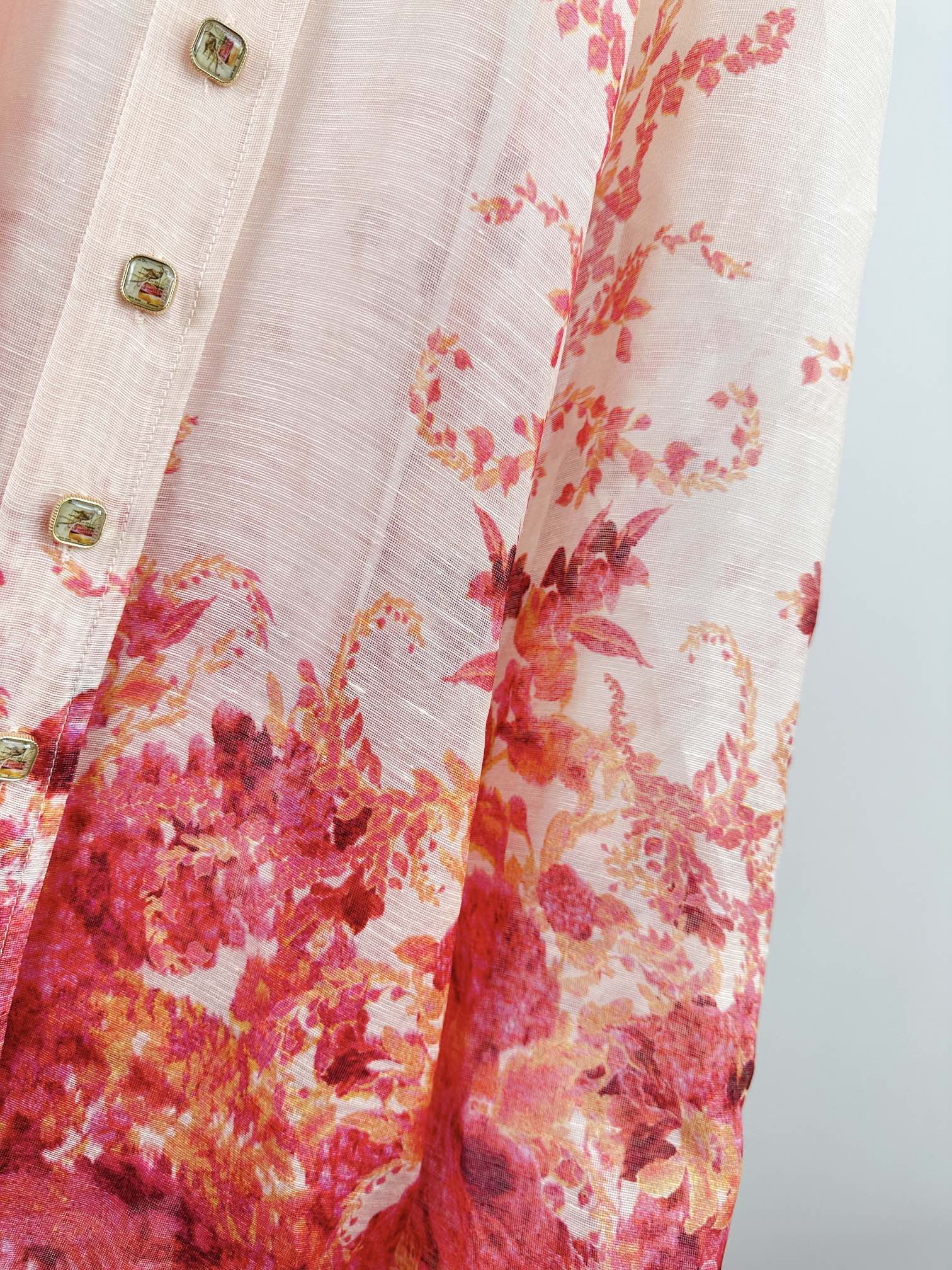 VÁY ZIMMERMANN Red Flower Vintage Dress