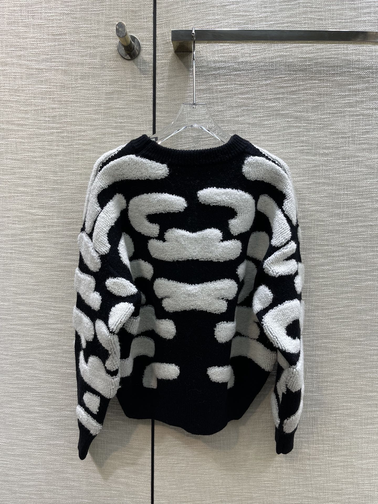 ÁO CELINE Round-Neck Tiger Print Sweater