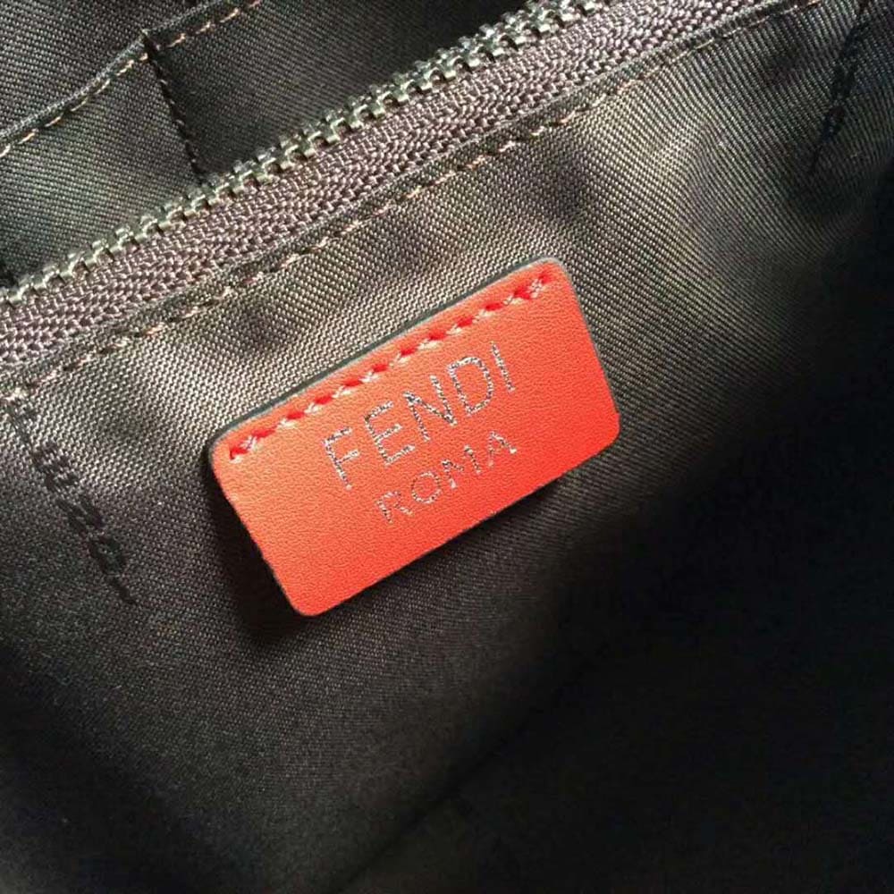 TÚI FENDI Women By the Way Regular Leather Boston Bag-Red