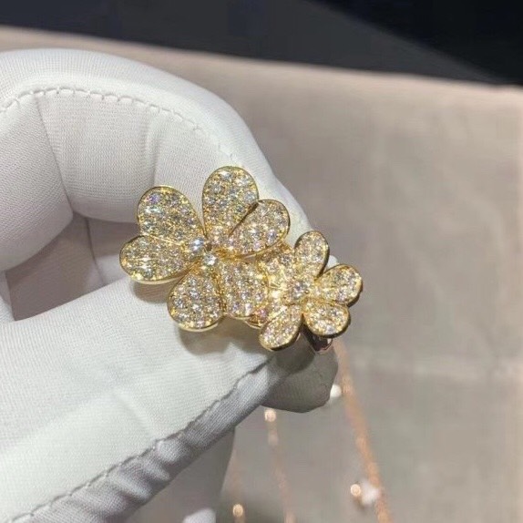 NHẪN VAN CLEEF & ARPELS ALHAMBRA VINTAGE DIAMOND GOLD 18K YELLOW GOLD