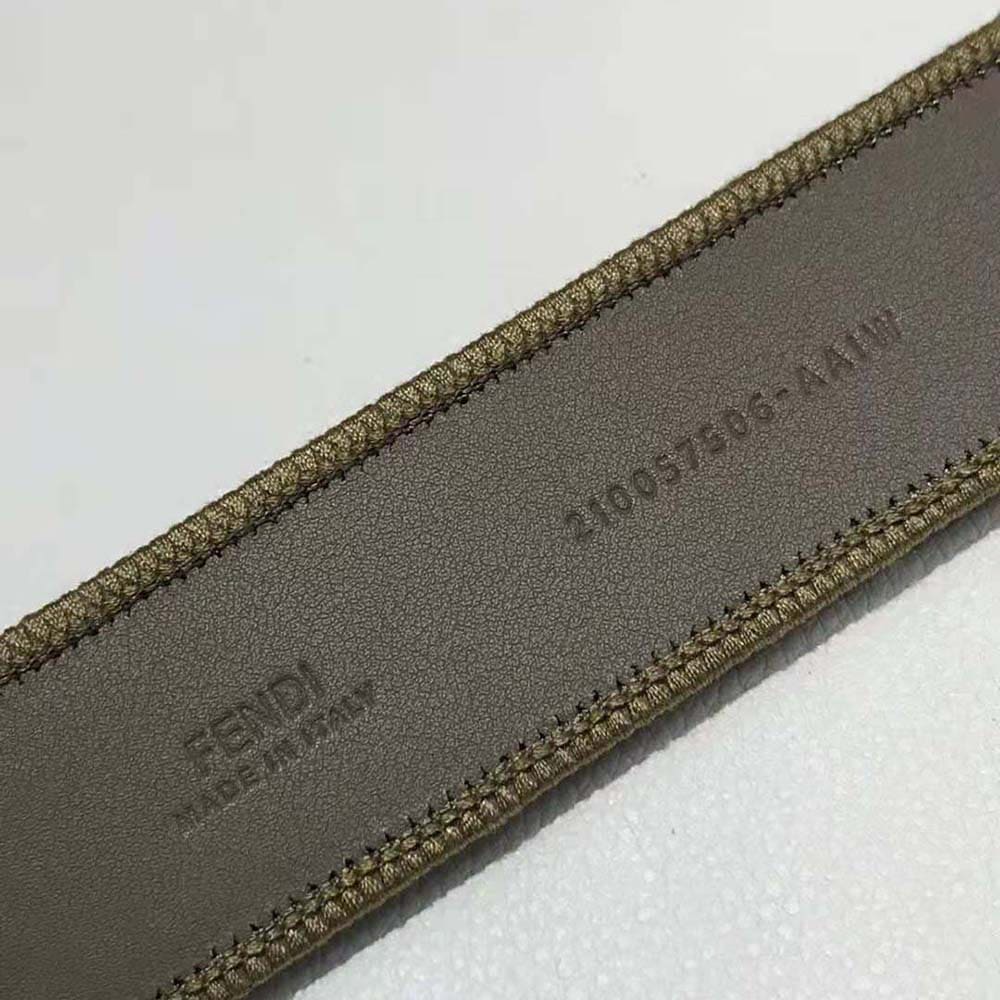 DÂY LƯNG Fendi Women Dove FF Jacquard Fabric Belt