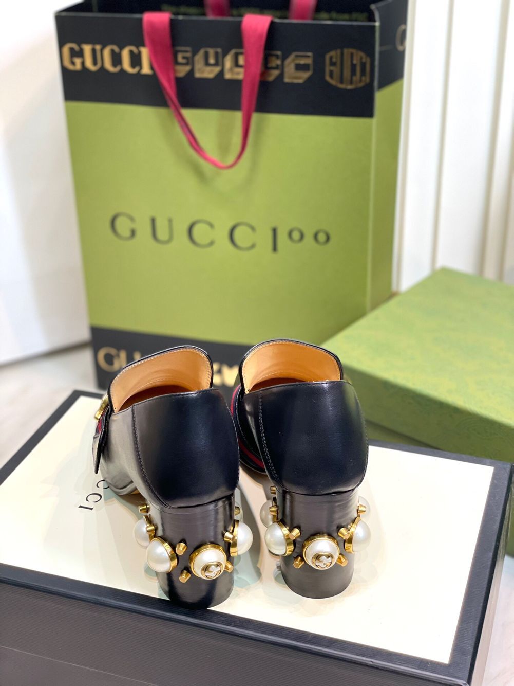 GIÀY GUCCI GG HEEL SHOES